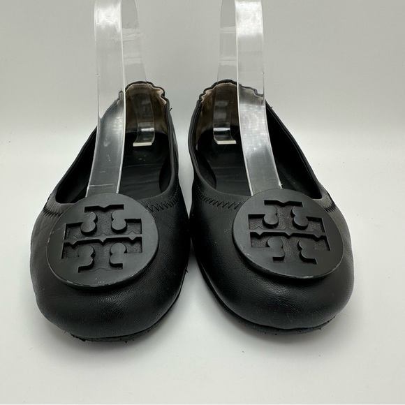 Tory Burch Women Shoes Mini Travel Ballet Flats 6.5 Blk 511558251 Preppy resort - Picture 6 of 14